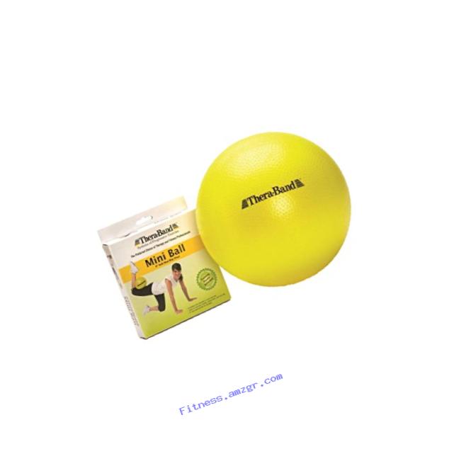 TheraBand Mini Ball, Small Exercise Ball for Abdominal Workouts, Strengthening Core Exercises, Yoga, Pilates, At-Home Ab Workouts, Tones Like a Roller Wheel