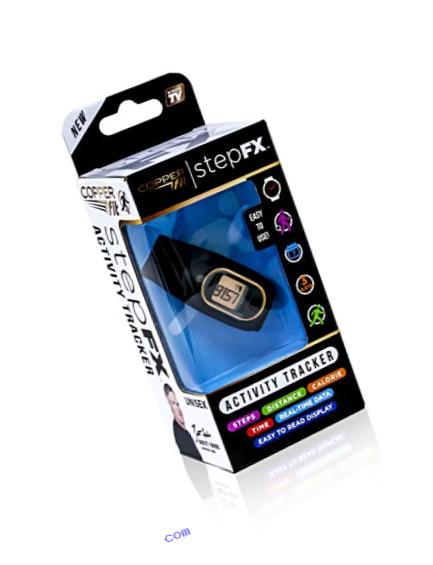 Copper Fit Step FX Wireless Activity Tracker, Black Wristband