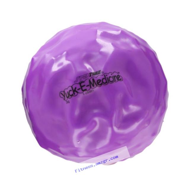 Sportime Yuk-E-Ball Medicine Ball - 6.6 lbs (3 kg) - 8 inch Diameter - Violet