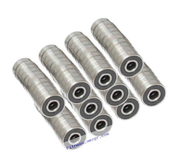 608-2RS Skateboard Bearing, 8x22x7, Sealed (Pack of 100)
